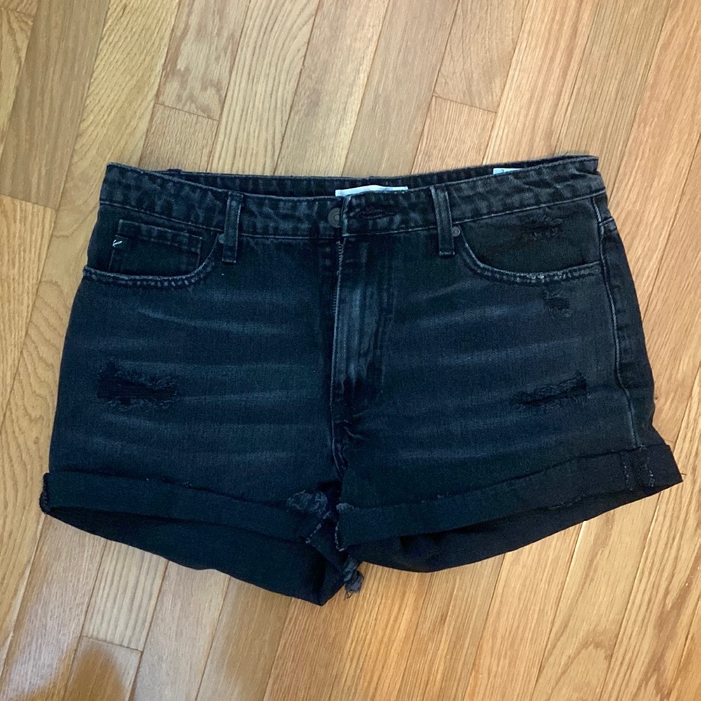 KANCAN MAEVE HIGH RISE DENIM SHORTS